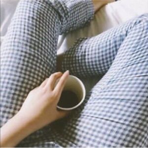 Brandy Melville Tilden Pant in Blue Gingham